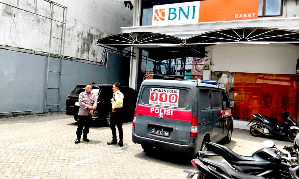 Polsek Babat Patroli Obyek Vital Di Bank Bni