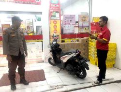 Polsek Sekaran Laksanakan Patroli Obyek Vital Sasar Alfamart Guna Mencegah Gangguan Kamtibmas