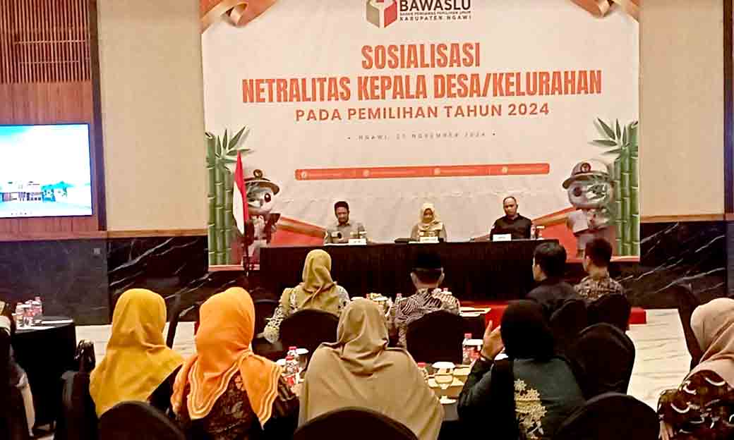 Tekankan Netralitas Pilkada, Bawaslu Ngawi Hadirkan Kepala Desa Dan Lurah