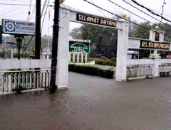 Banjir Landa RSI Faisal Akibat Hujan Deras di Makassar