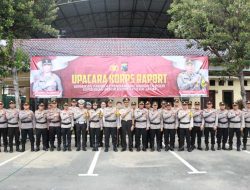 Pimpin Upacara Korps Raport, Ini Pesan Kapolres Kediri
