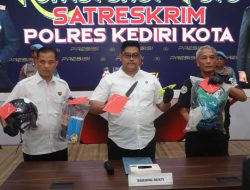 Pencuri Todongkan Pisau Karyawan Minimarket Diringkus Polres Kediri Kota