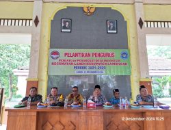 Kapolsek Laren Hadiri Pengukuhan Pengurus Persatuan Perangkat Desa Indonesia Kecamatan Laren