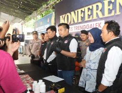 Polres Trenggalek Berhasil Amankan 9 Tersangka Kasus Narkoba, 3 Diantaranya Residivis