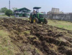 Wujudkan Ketahanan Pangan Polresta Sidoarjo Buka Lahan Tidur Jadi Produktif