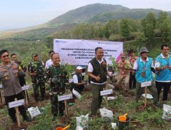 Program Ramah Lingkungan, Polres Probolinggo bersama Forkopimda Gelar Baksos Tanam Pohon Gamal