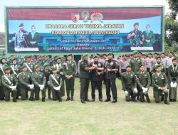 Komando Distrik Militer (Kodim) 0809/Kediri menggelar Upacara Serah Terima Jabatan (Sertijab) Komandan baru bertempat di Lapangan Kodim 0809/Kediri