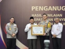 Polres Lamongan Raih Peringkat Pertama Penghargaan Inovasi Pelayanan Publik Tahun 2024 Kategori A dari Ombudsman RI