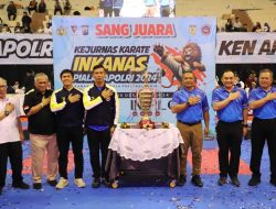 Penutupan Kejurnas Karate INKANAS Kapolri Cup 2024, Wakakor Brimob Polri Apresiasi Sportivitas Atlet