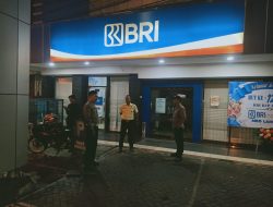 Patroli Malam Polsek Babat di tempat Obyek Vital Perbankan Untuk Mengantisipasi Kriminalitas