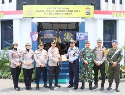 Sinergisitas TNI – Polri di Kota Kediri Gelar Patroli Bersama Cek Pos Pengamanan Nataru 
