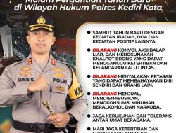 Inilah Himbauan Kapolres Kediri Kota Menyambut Tahun Baru 2025