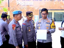 Kapolres Ngawi Cek Senjata dan Amunisi Anggota