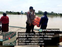 Kapolsek Laren Memberikan Himbauan Keselamatan Kepada Pemilik Prahu Penyebrangan di Desa Bulutigo Kecamatan Laren
