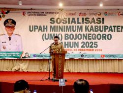 Naik 6,5 %, Besaran UMK Bojonegoro Tahun 2025 Rp 2.525.132