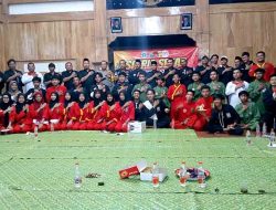 Organisasi Perguruan Pencak Silat Satria Sekar Adakan Silaturahim Di Desa Karang