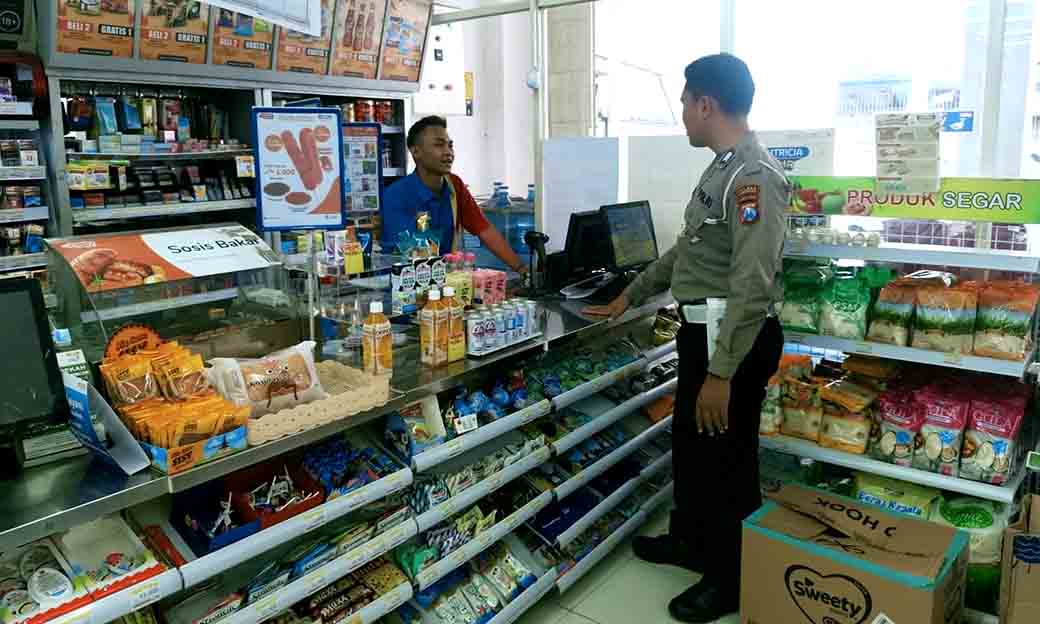 Patroli Obyek Vital Indomart Guna Menciptakan Situasi Yang Aman Serta Kondusif