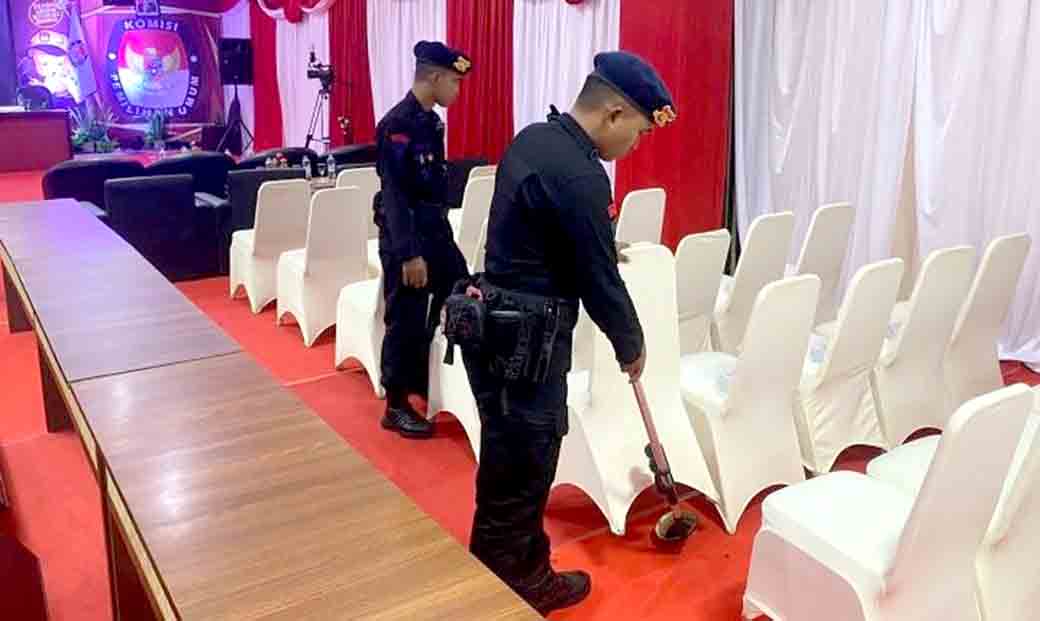 Polda Laksanakan Pengamanan Rapat Pleno Terbuka Rekapitulasi Hasil Penghitungan Suara Pilgub Kaltara