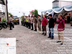Polsek Kembang Bahu Gelar Apel Pengamanan Menjelang Natal 2024 dan Tahun Baru 2025