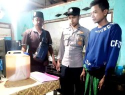 Polsek Maduran Berhasil Amankan Minuman Keras Jenis Tuak di Dua Lokasi