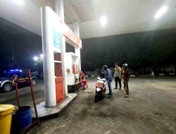 Polsek Sekaran Laksanakan Patroli Dialogis di Obyek Vital di SPBU Untuk Cegah Gangguan Kamtibmas