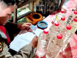 Sat Samapta Polres Lamongan Berhasil Amankan Ratusan Liter Minuman Beralkohol di Beberapa Wilayah dalam giat KRYD