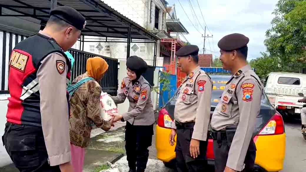 Sat Samapta Polres Lamongan Laksanakan Kegiatan Padi Amal, Wujudkan Keamanan Dan Kepedulian Sosial