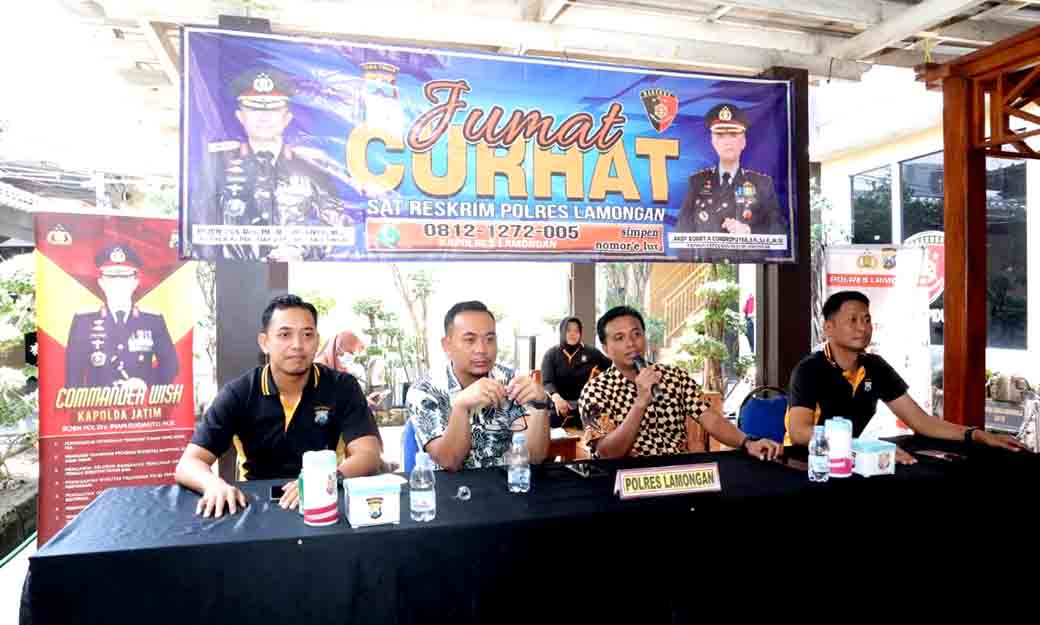 Satreskrim Polres Lamongan Gelar Jumat Curhat, Tampung Aspirasi Masyarakat Petani Tambak