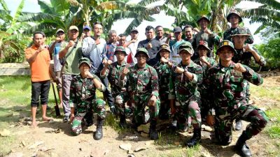 Yonarmed 12 Kostrad Bersama Warga Desa Pangkur Tanam 1000 Pohon Sukun Untuk Kelestarian Lingkungan 2