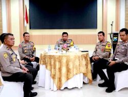 Diskusi Kamtibmas, Kapolres Kediri Ajak Coffee Morning Pejabat Utama Polres Kediri