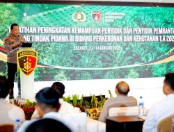 Hadiri Pelatihan Penyidik, Kapolri Minta Jajaran Cegah Potensi Kebocoran Anggaran Negara