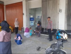 Guna Mencegah Terjadinya Tindak Kejahatan Polsek Laren Melaksanakan Patroli Obyek Vital Bank BRI Unit Laren