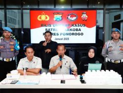 Polres Ponorogo Berhasil Amankan Puluhan Ribu Pil Double L dari Tiga Tersangka Pengedar