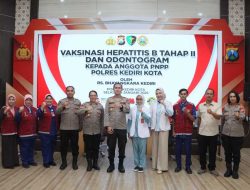 Polres Kediri Kota Gelar Vaksinasi Hepatitis B Tahap 2