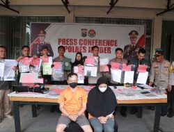 Polres Jember Berhasil Amankan Pasutri Pemalsu Dokumen Kredit Rugikan Bank 750 Juta