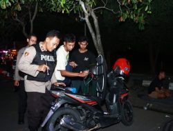 Wakapolres Kediri Pimpin Patroli Malam Minggu di Kawasan SLG