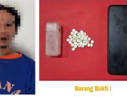 Petugas Buser Satresnarkoba Polres Kediri menangkap seorang pria diduga mengedarkan narkoba. Ia berinisial AS (44) asal Kecamatan Pare Kabupaten Kediri