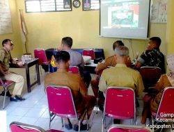 Kapolsek Laren Bersama Forkopimcam Kecamatan Laren Melaksanakan Zoom Streaming Dalam Rangka Ketahanan Pangan