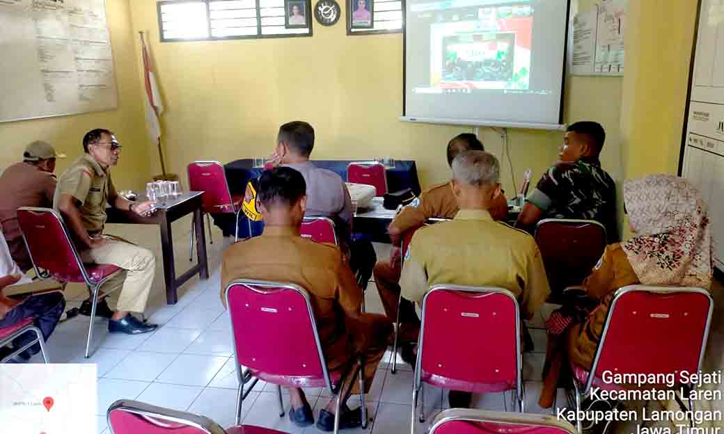Kapolsek Laren Bersama Forkopimcam Kecamatan Laren
