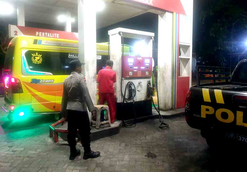 Patroli Dialogis Obyek Vital Spbu Guna Cegah 3c Di Wilayah Kecamatan Sekaran