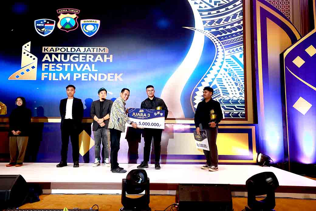 Polda Jatim Gelar Malam Anugerah Festival Film Pendek Kampanye Anti Judol