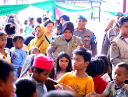 Polri Dirikan Dapur Lapangan dan Gelar Trauma Healing untuk Korban Kebakaran di Kebon Kosong