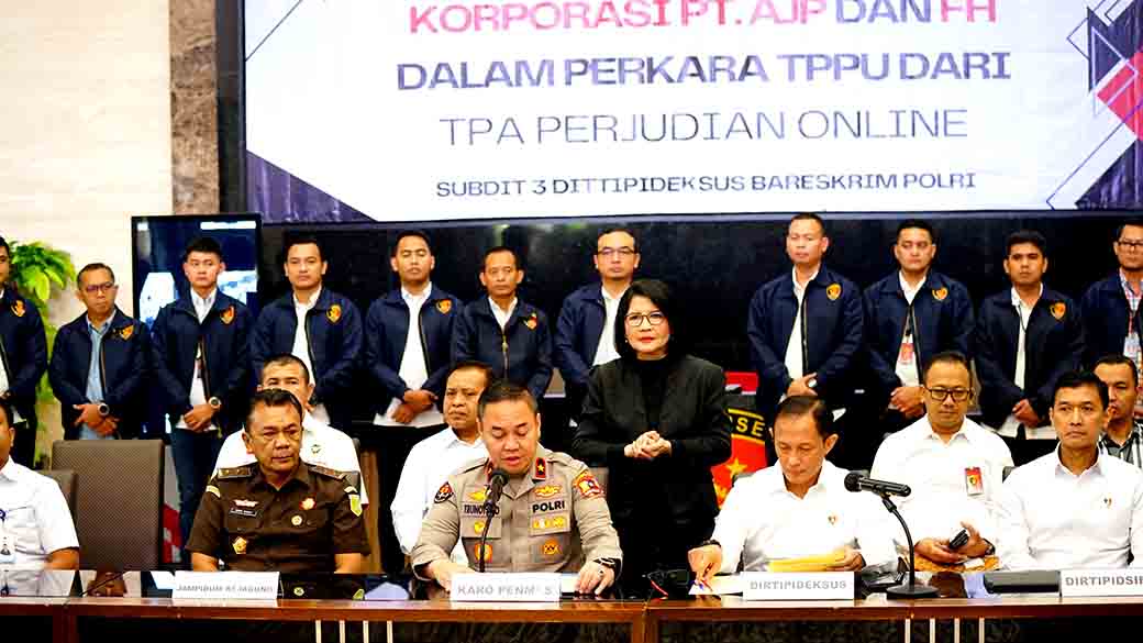 Polri Tetapkan Pt Ajp Dan Fh Sebagai Tersangka Tppu Judi Online, Sita Uang Rp 103,27 Miliar