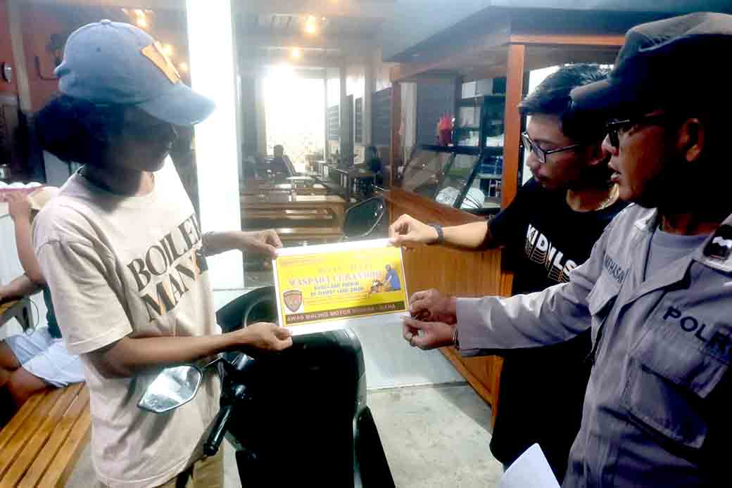 Polsek Sekaran Laksanakan Patroli Harkamtibmas Himbauan Terkait Maraknya Aksi Curanmor