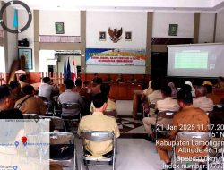 AKP Mohkamad Kosim dan PELTU Dwi Hadiri Rapat Koordinasi Kecamatan Kembangbahu