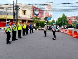 Satlantas Polres Kediri Kota Amankan Car Free Day di Jalan Dhoho