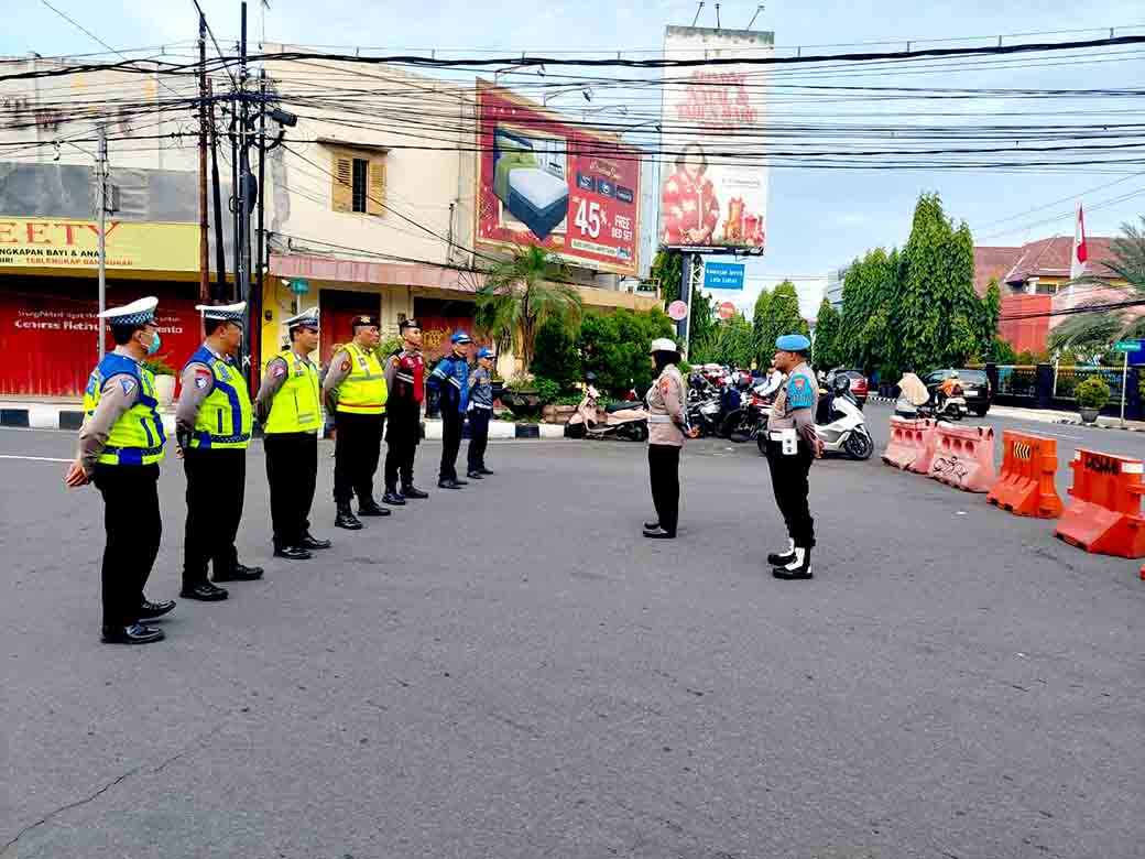 Satlantas Polres Kediri Kota Amankan Car Free Day