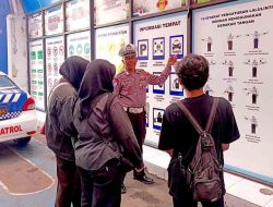 Satlantas Polres Kediri Kota Himbau Supir Truk Jaga Keselamatan Berkendara