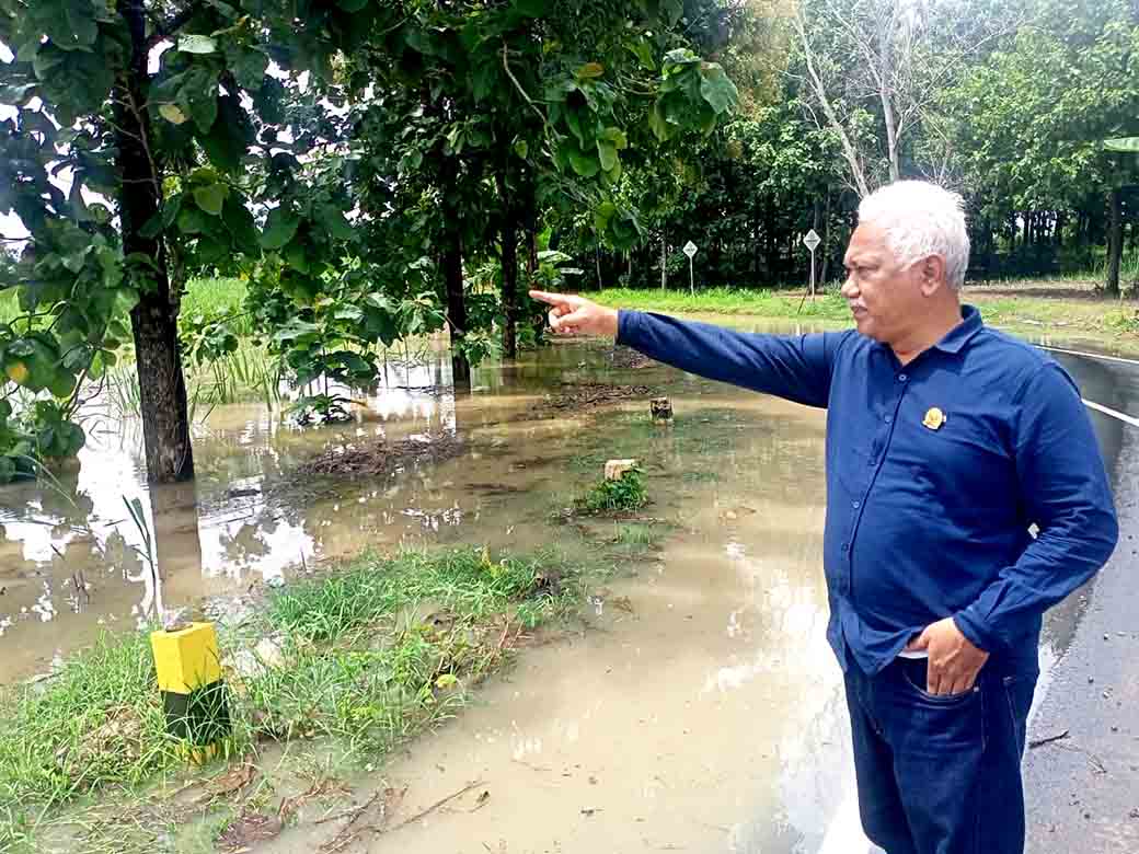 Sidak Lokasi Banjir, Ketua Dprd Kabupaten Ngawi Minta Bpbd Dan Dinas Pertanian Respon Cepat