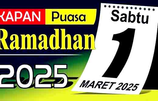 1 Ramadhan Jatuh Pada 1 Maret 2025 Dan Idul Fitri 31 Maret